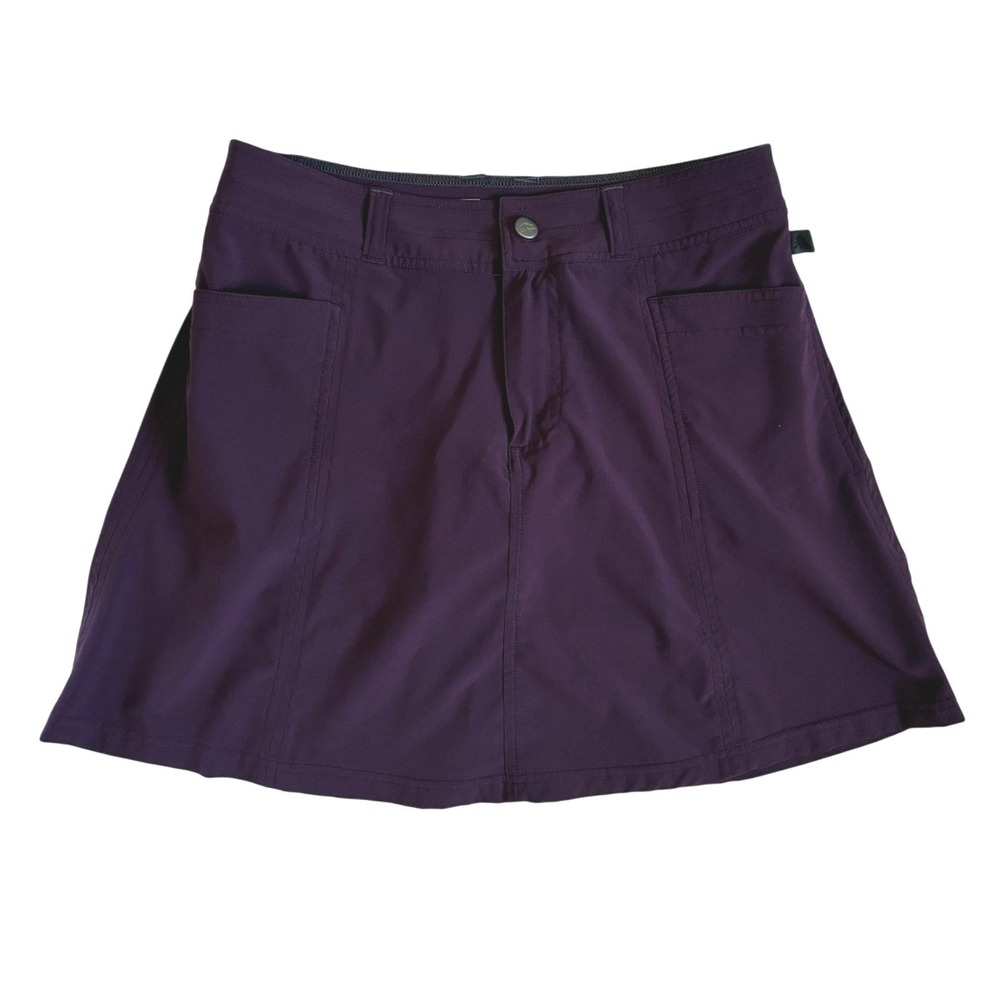 LL Bean Vista Skort Womens 4 Regular Deep Purple Plum Hiking Golf Active‎ Skirt